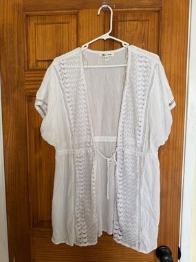 Miken White Swim Cover-Up
